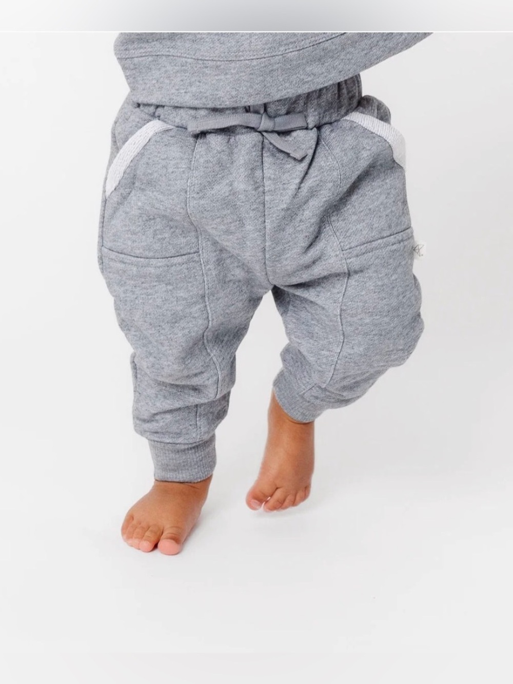 Copper Pearl Gray Baby 3-6M Jogger Pants - Soft Everyday Bottoms